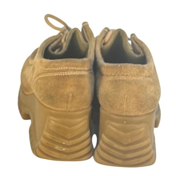 VTG Y2K Skechers Tan Suede Chunky Platform Shoes Lug Sole Womens Size 9.5 - Picture 3 of 10